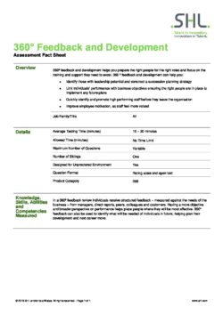 360 Feedback and Development