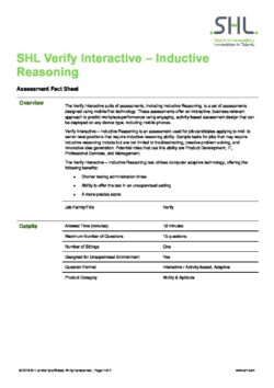 Verify Interactive – Inductive Reasoning