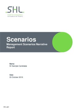 SHL Management Scenario